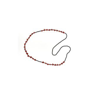 Collana spinello con scaglie di corallo e agata