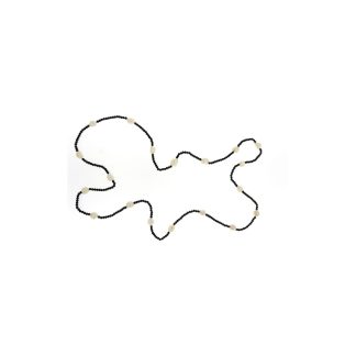 Collana spinello perle grandi