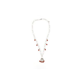Collana catenina con corallo